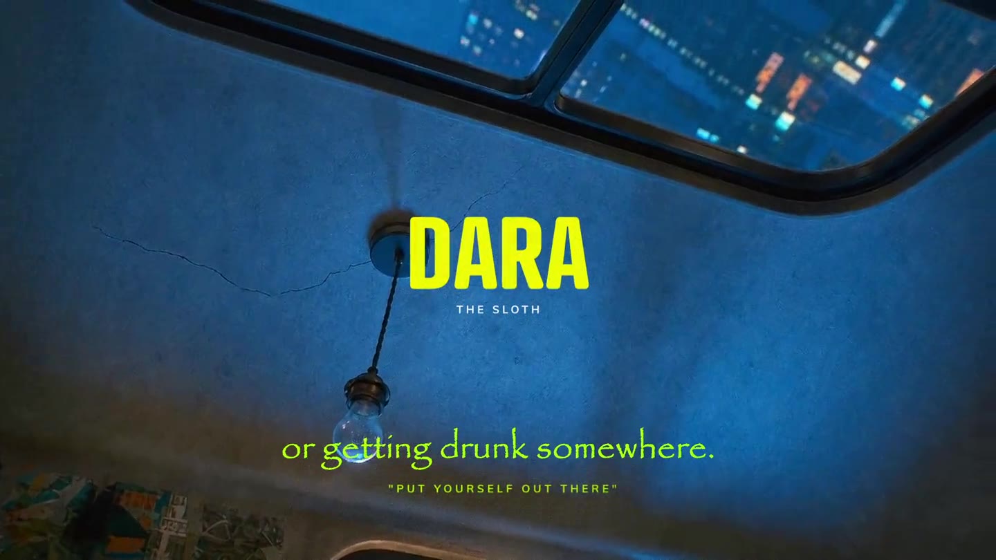 Dara the Sloth — frame from the original AI-produced comedy short